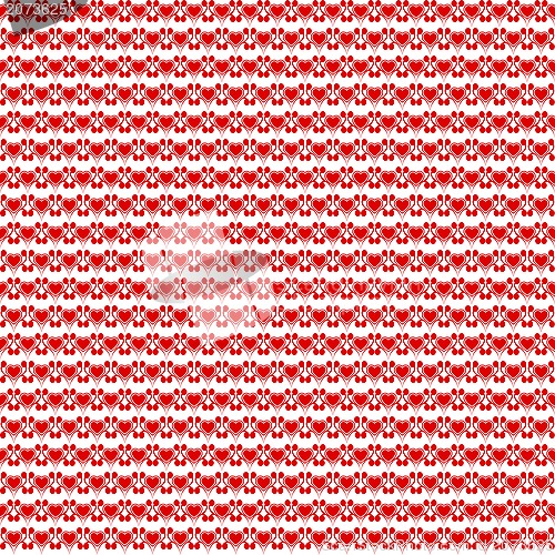 Image of seamless hearts pattern