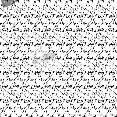 Image of seamless floral pattern