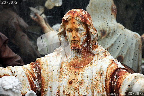 Image of Jesus at the flea market. Paris, France.