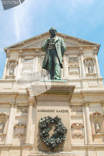 Image of Manzoni statue, Milan