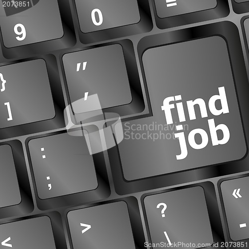 Image of the find job enter button key