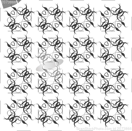 Image of Monochrome seamless texture with abstract pattern