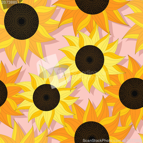 Image of Sunflower pattern design