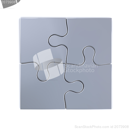 Image of Silver jigsaw