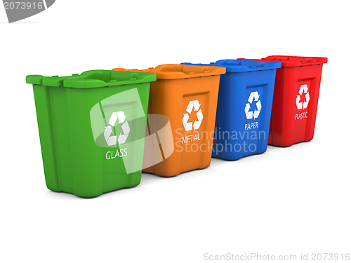 Image of Recycling bins