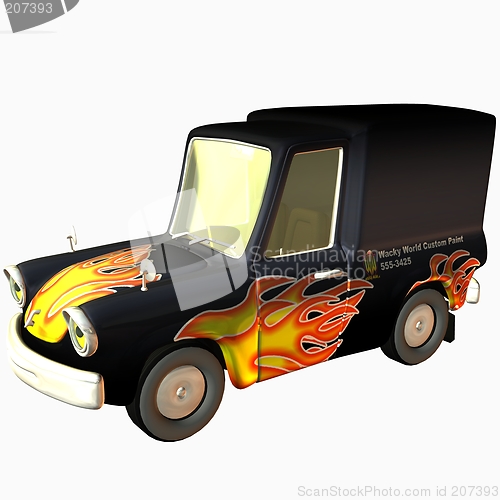 Image of Toon Car Delivery Flames
