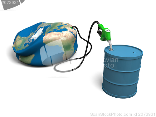 Image of Oil depleting