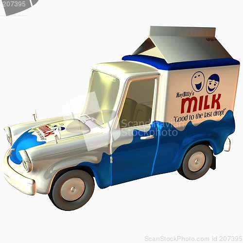 Image of Toon Car Delivery Milk