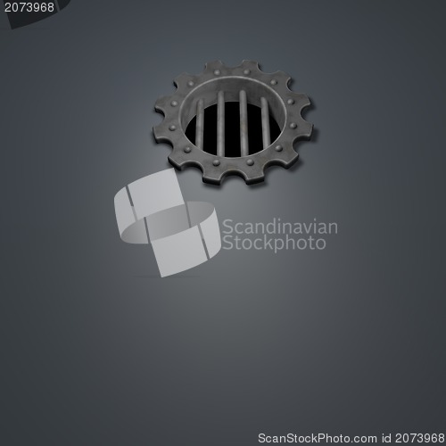 Image of gear wheel prison window