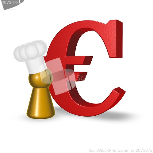 Image of cook token and euro symbol