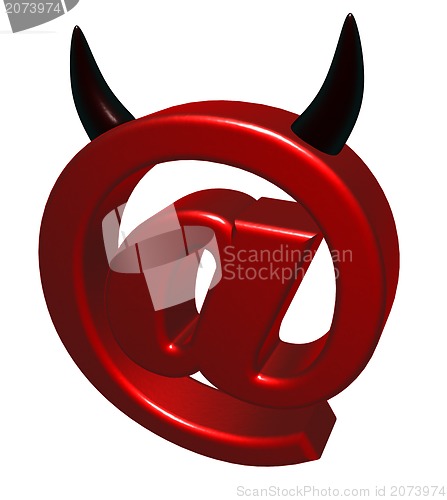 Image of devil email symbol