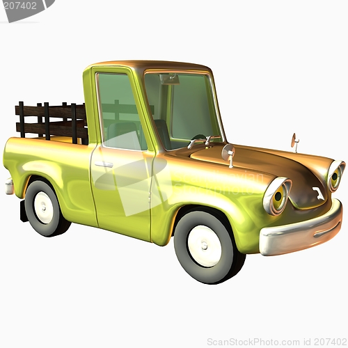 Image of Toon Car Pickup Grunge