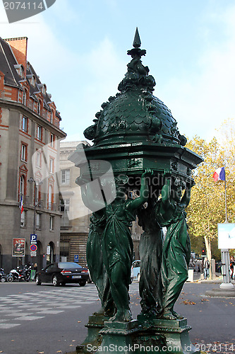 Image of Wallace fountain, Paris