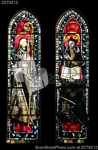 Image of Stained glass, Church of St. Peter at Montmartre, Paris