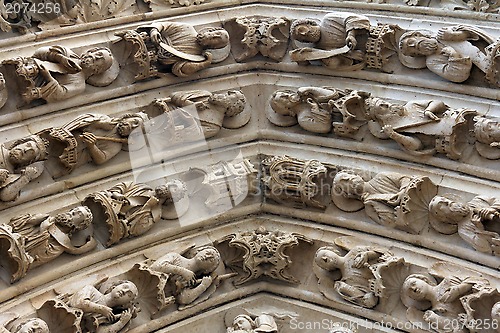 Image of Notre Dame Cathedral, Paris, Portal of the Virgin