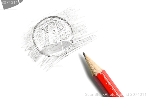 Image of Euro Coin Drawing