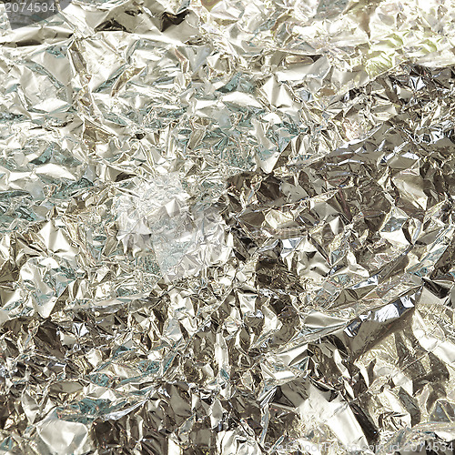 Image of silver foil texture