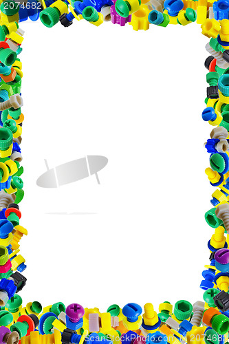 Image of Frame for the children's diploma - plastic toys