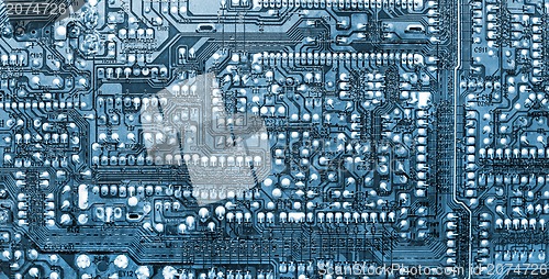 Image of Blue circuit board