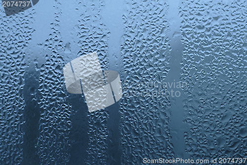 Image of Water drops on glass