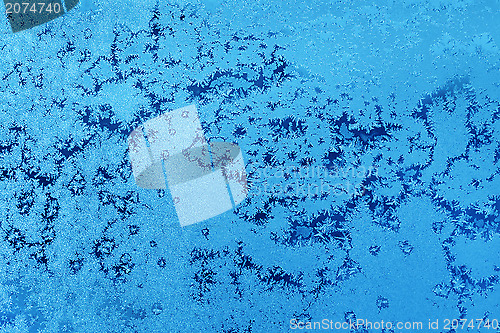 Image of Ice pattern on winter window