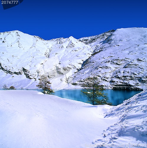 Image of Snow-covered mountains