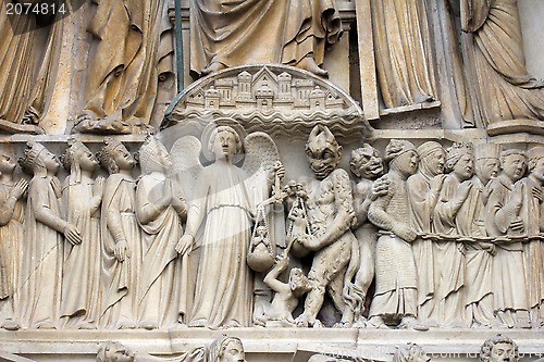 Image of Notre Dame Cathedral, Paris, Last Judgment Portal