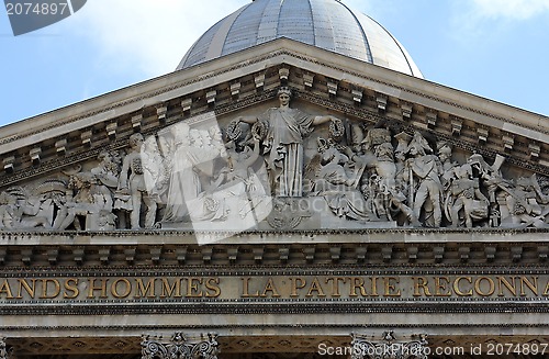 Image of Paris - tympanon of Pantheon