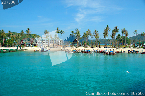 Image of Boats, beach, and paradise.