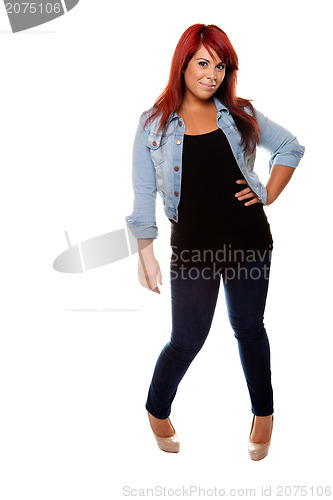 Image of Female Red Head Posing