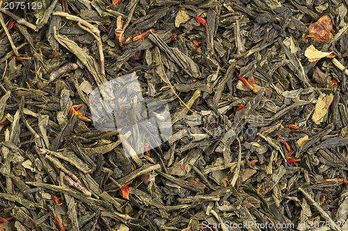 Image of green tea texture