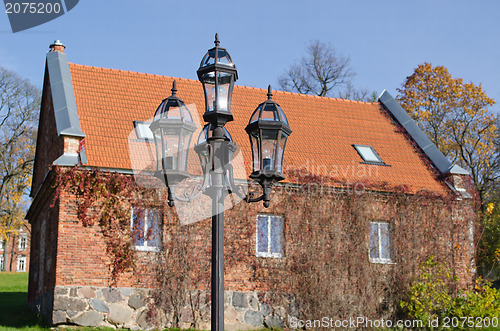 Image of retro steel lighting pole park renew restore house 