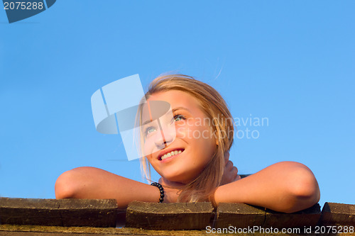 Image of Portrait of smiling girl