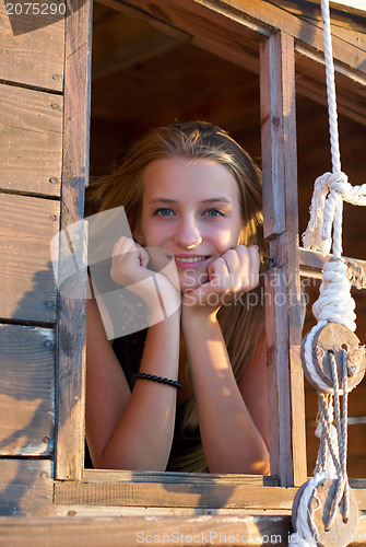 Image of Girl in the window