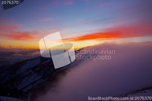 Image of Sunset over Slovakia