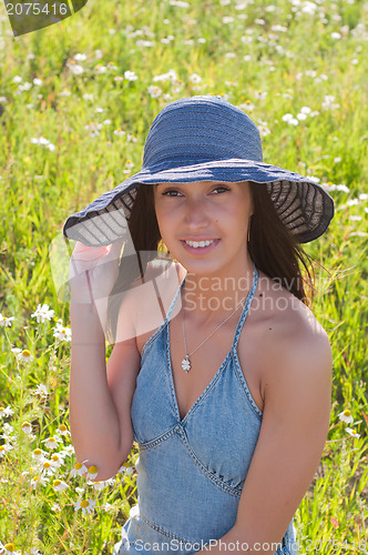 Image of Beautiful brunette woman