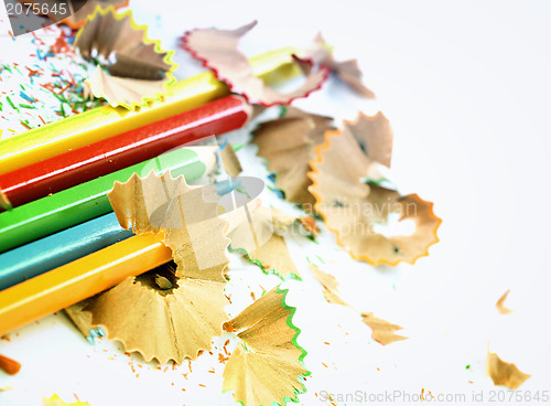 Image of Pencils and wood shavings