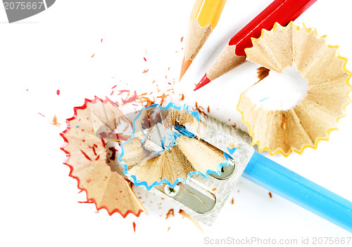 Image of Pencils and sharpener