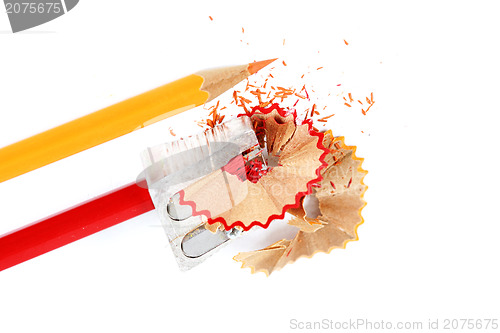 Image of Pencil and sharpener