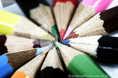 Image of Close-up pencil.