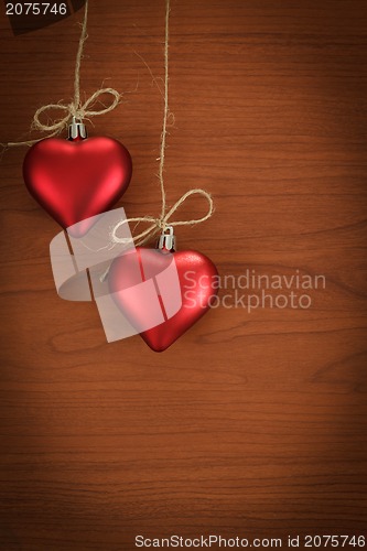 Image of wooden board for valentine message