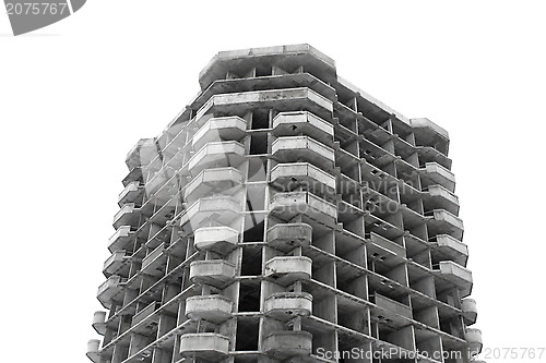 Image of Unfinished high rise building concrete structure