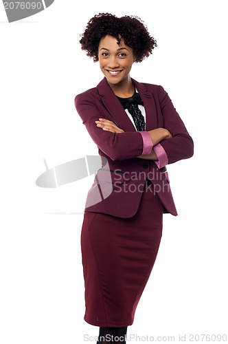 Image of Ambitious female business executive