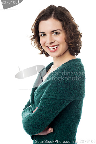 Image of Young woman portrait. Beauty studio shoot