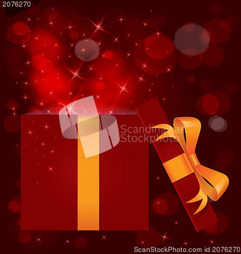 Image of Magic light gift box open 