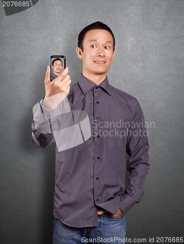 Image of Asian Man Making An Avatar