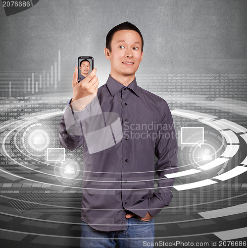 Image of Asian Man Making An Avatar