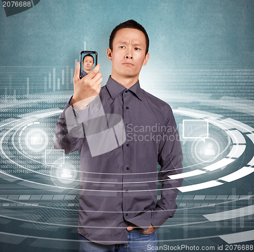 Image of Asian Man Making An Avatar