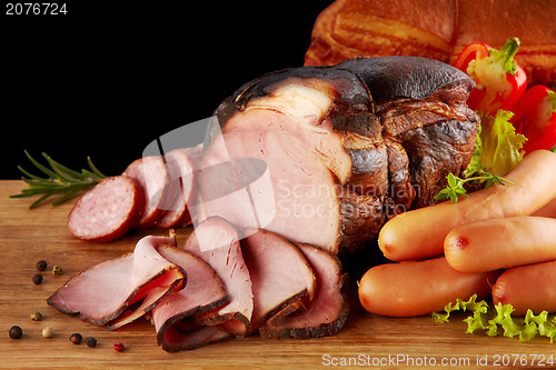 Image of smoked meat and sausages