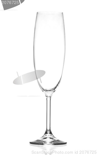 Image of empty champagne glass